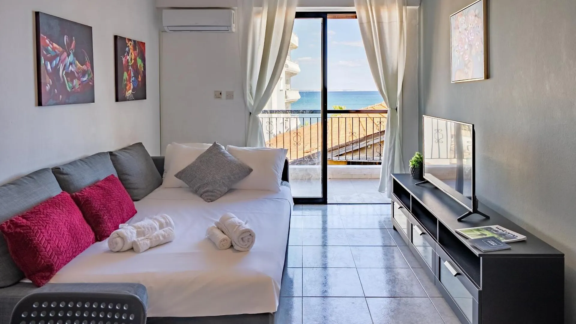 Apartmán Seaview Anteia'S Central Finikoudes Apt In Larnaca